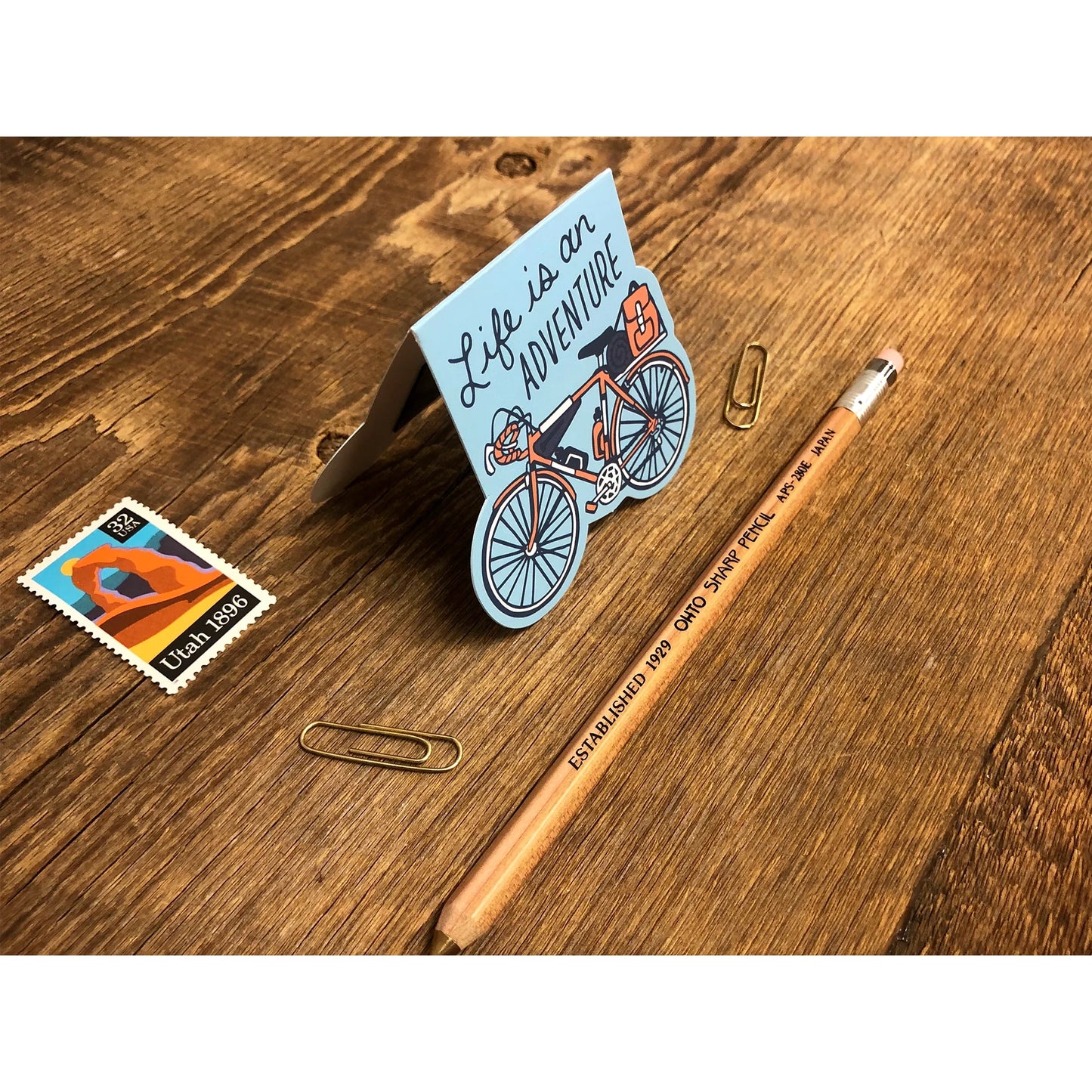 Adventure Bicycle Magnetic Bookmark | Noteworthy