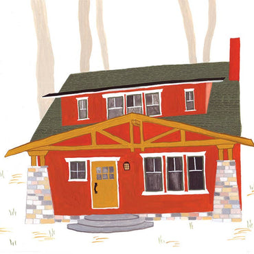 Craftsman Cabin Card