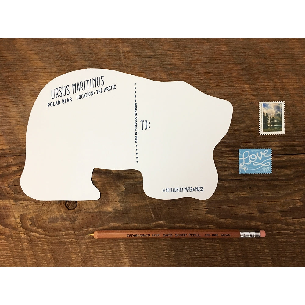 Polar Bear Postcard by Noteworthy Paper & Press - Harold&Charles