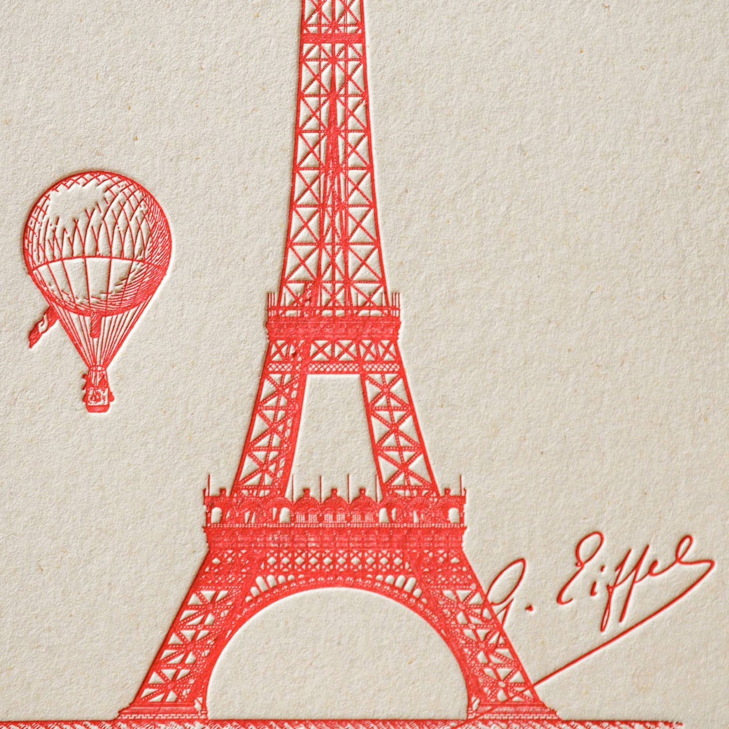 Card Eiffel Tower by L'Atelier Letterpress - Harold&Charles