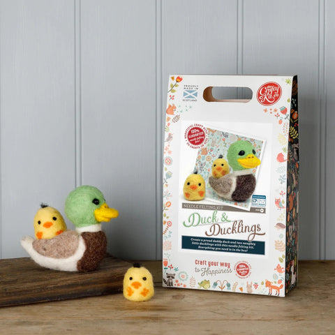 Duck & Ducklings Needle Felting Kit