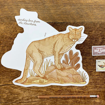 Mountain Lion Postcard by Noteworthy Paper & Press