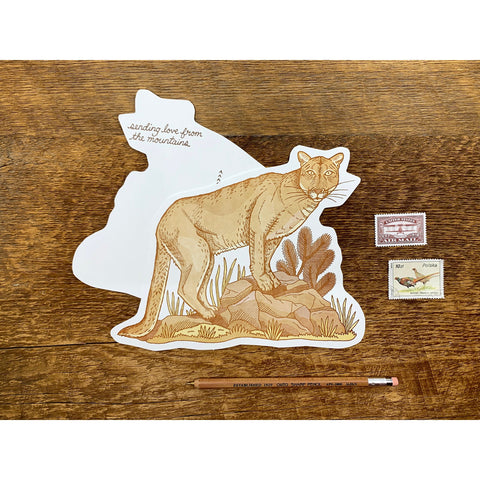 Mountain Lion Postcard by Noteworthy Paper & Press