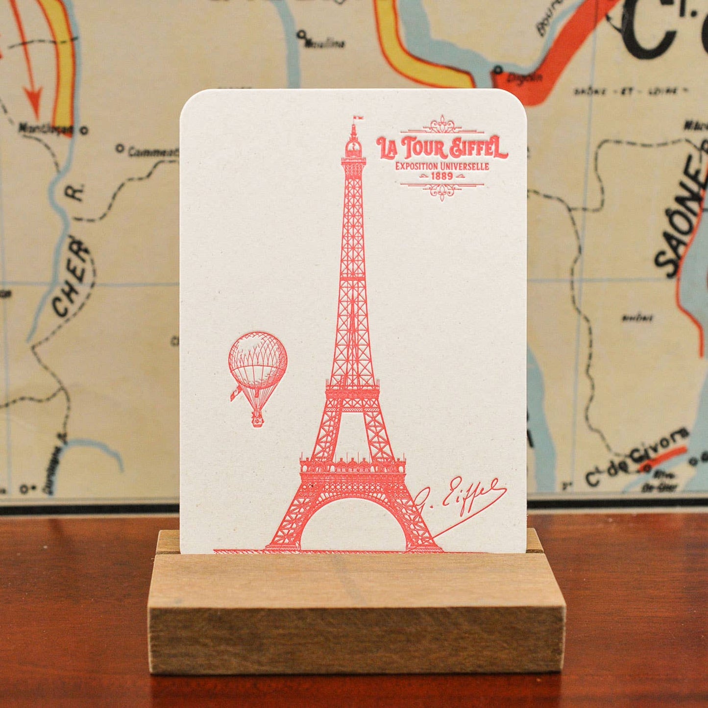 Card Eiffel Tower by L'Atelier Letterpress - Harold&Charles