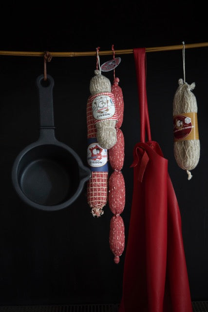 Knitted "La Saucisson de Paris " Knitted Sausages by Maison Cisson