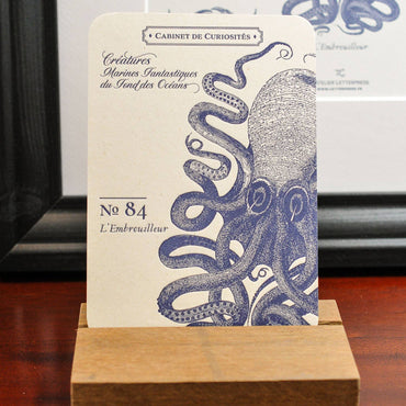 Card Octopus | L'Atelier Letterpress