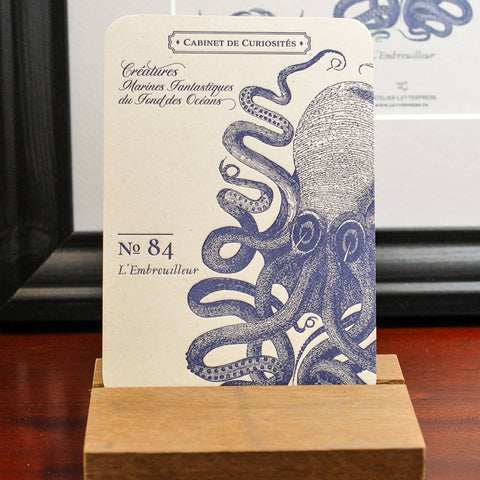 Card Octopus | L'Atelier Letterpress