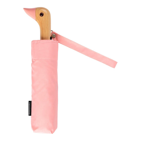 Pink Compact Eco-Friendly Wind Resistant Umbrella by Original Duckhead