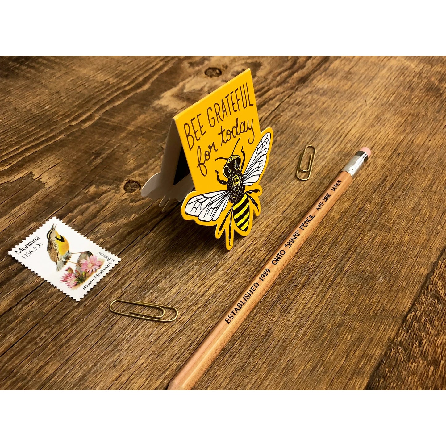 Grateful Bee Magnetic Bookmark