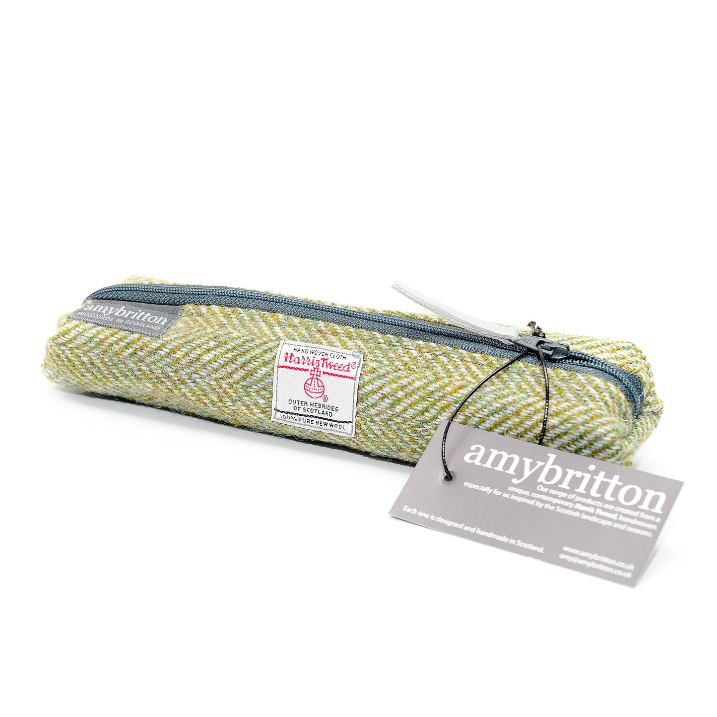 Grass Green Slim Pencil Case - Harold&Charles