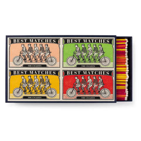 The Cyclists | Square Matchbox by Archivist Gallery