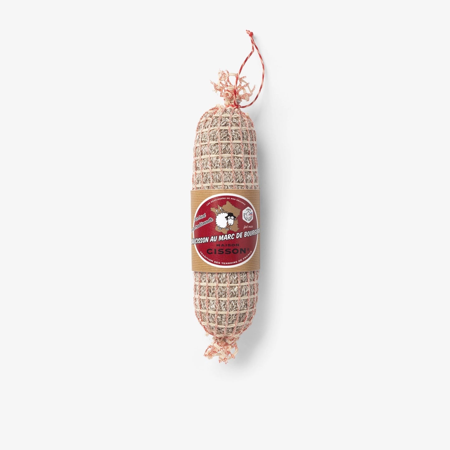 Knitted “Burgundy Marc Sausage” by Maison Cisson