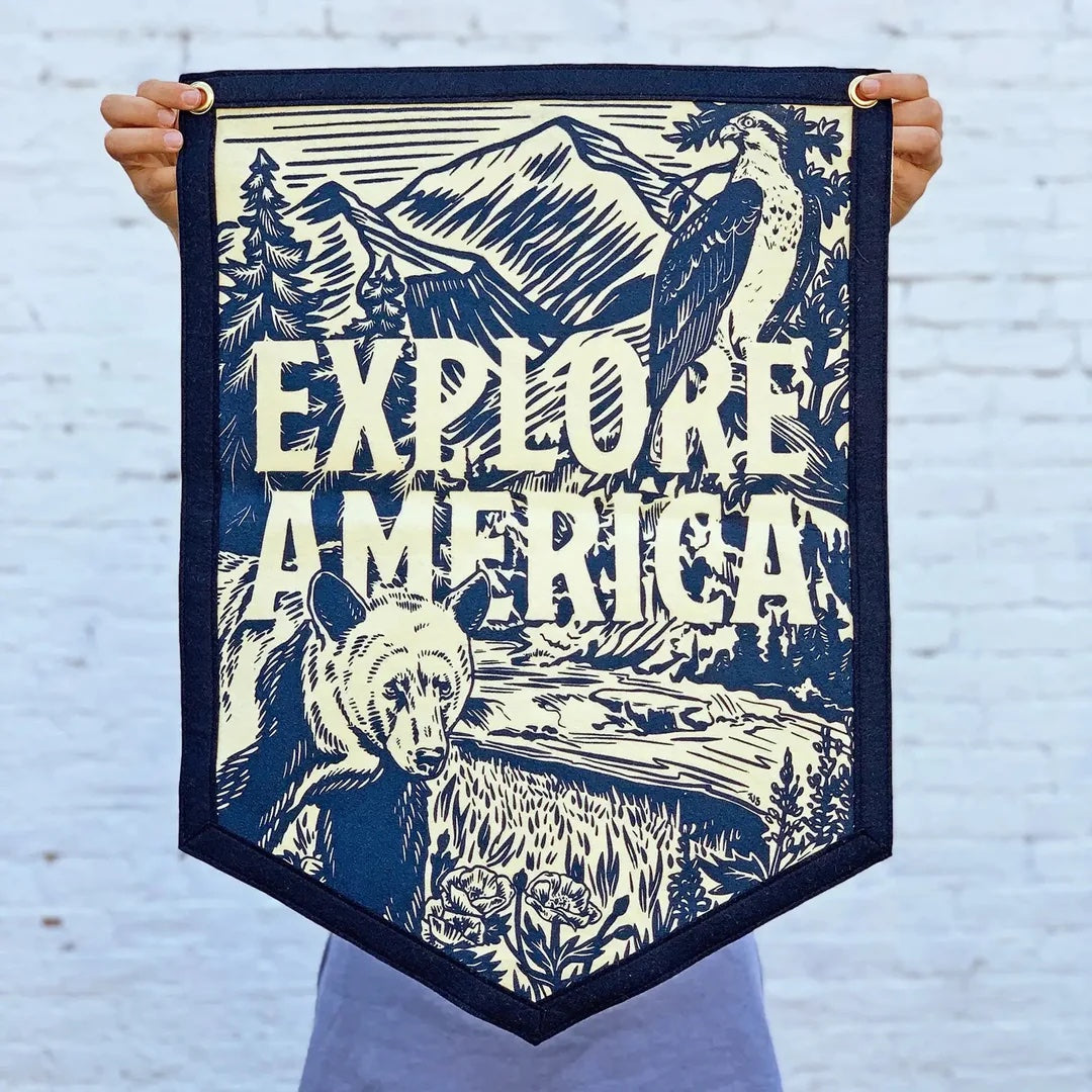 Explore America Camp Flag | Oxford Pennant