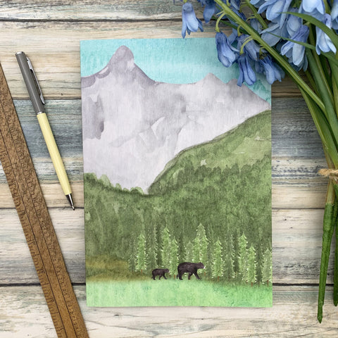 Bear A5 Notebook by Samantha Hall