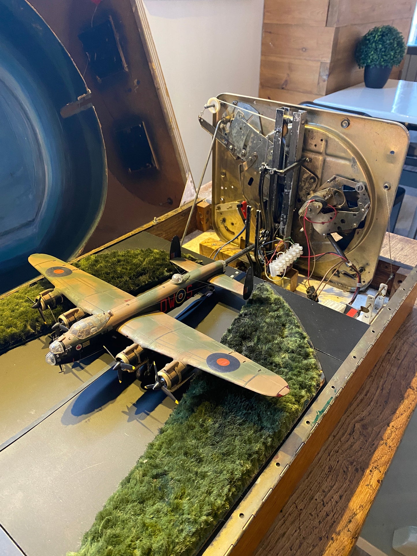 Unique Museum Vintage WWII Electric Bomber Model