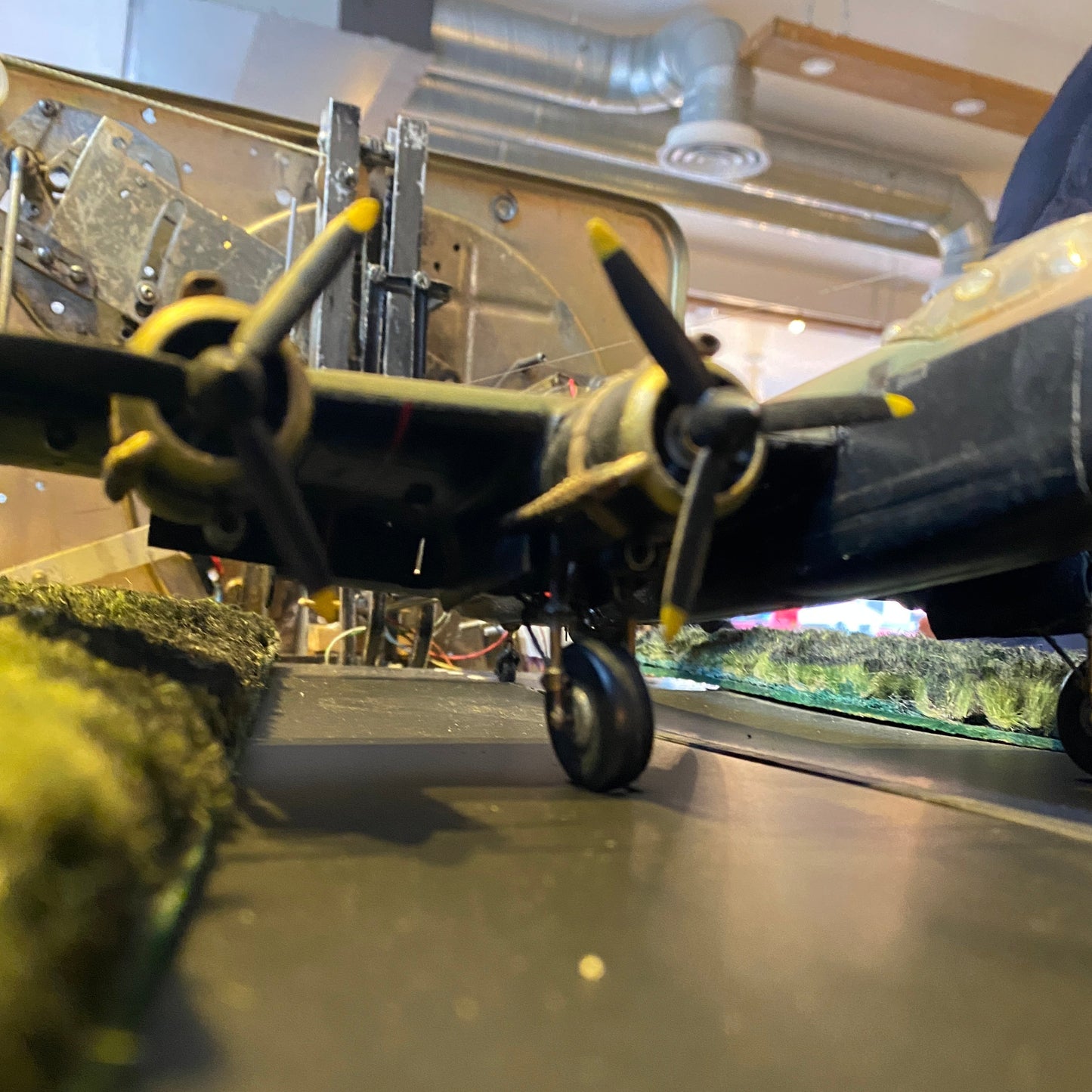 Unique Museum Vintage WWII Electric Bomber Model