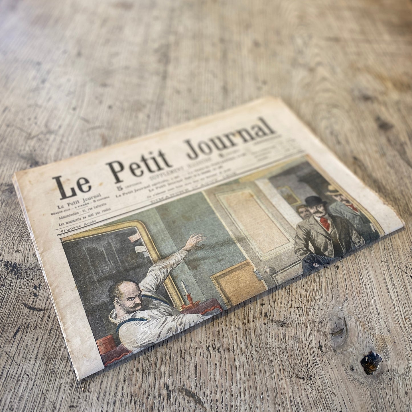 Vintage Newspaper Le Petit Journal