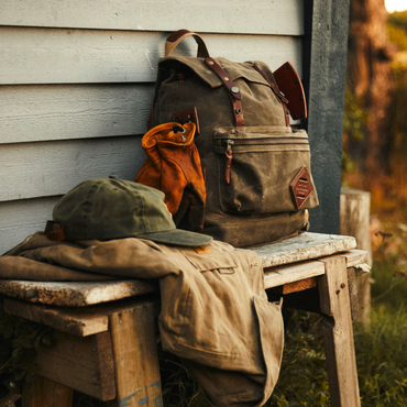 The Muir Pack Canvas Backpack | Vintage Wax Duck Canvas Backpack (Field Tan)