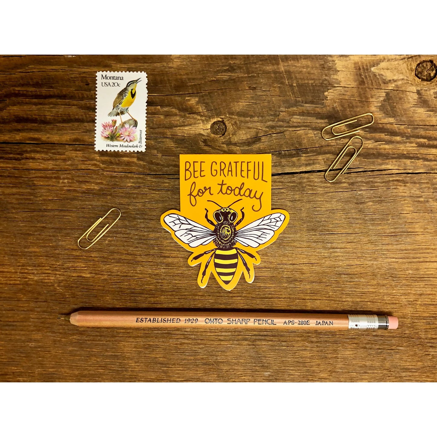 Grateful Bee Magnetic Bookmark