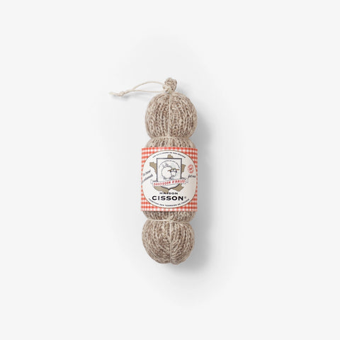 Knitted “Arles Sausage” by Maison Cisson