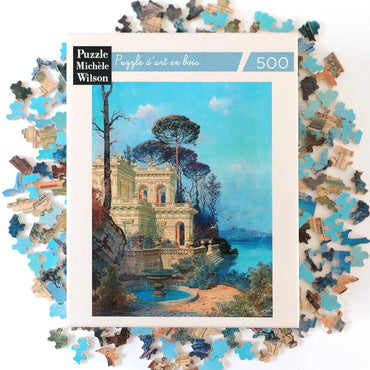 Villa by The Lake Hand-cut Art Wooden Jigsaw Puzzle