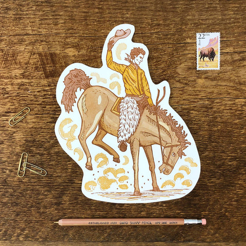 Bucking Bronco Postcard by Noteworthy Paper & Press