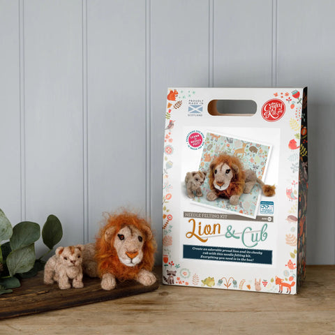 Lion & Cub Needle Felting Kit