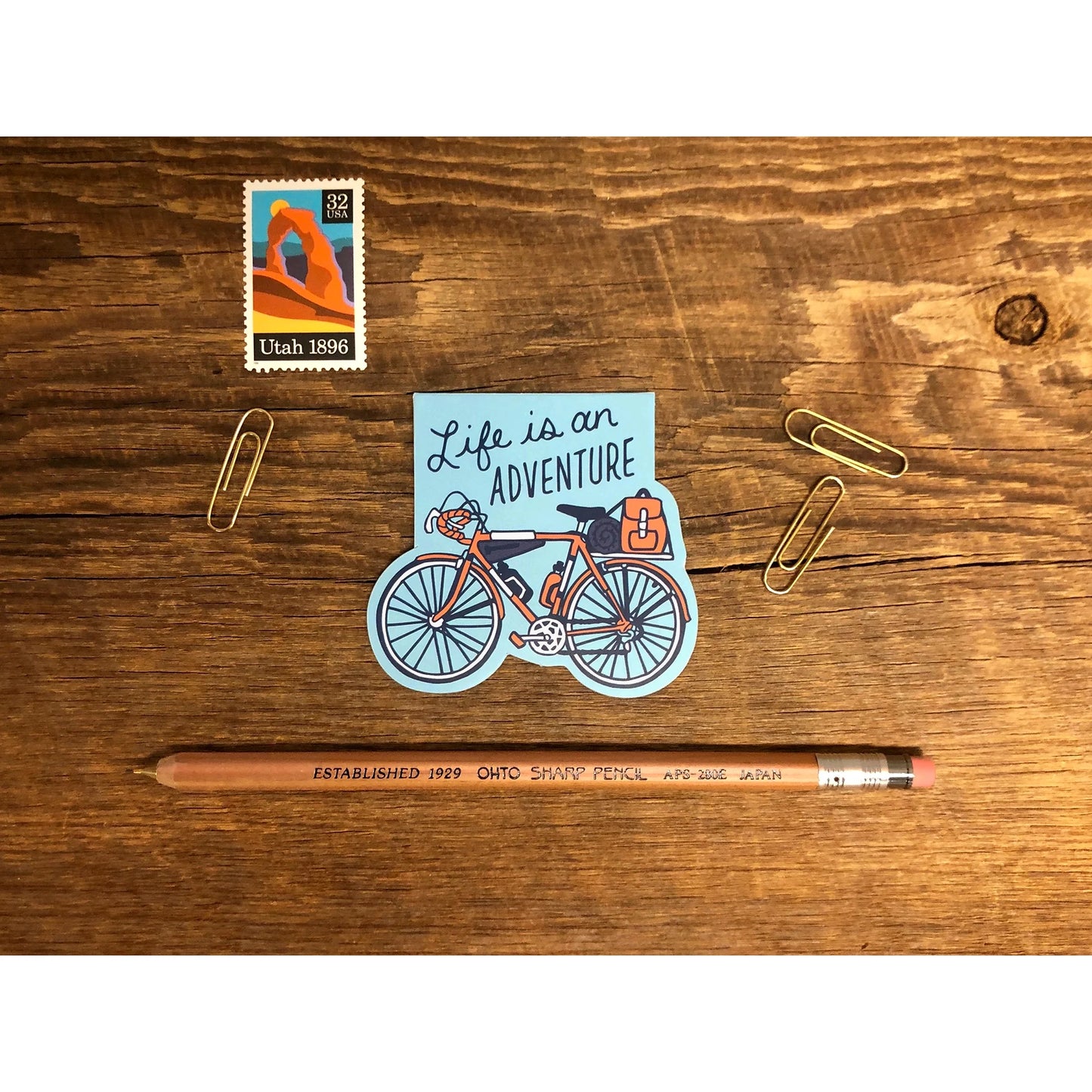 Adventure Bicycle Magnetic Bookmark | Noteworthy