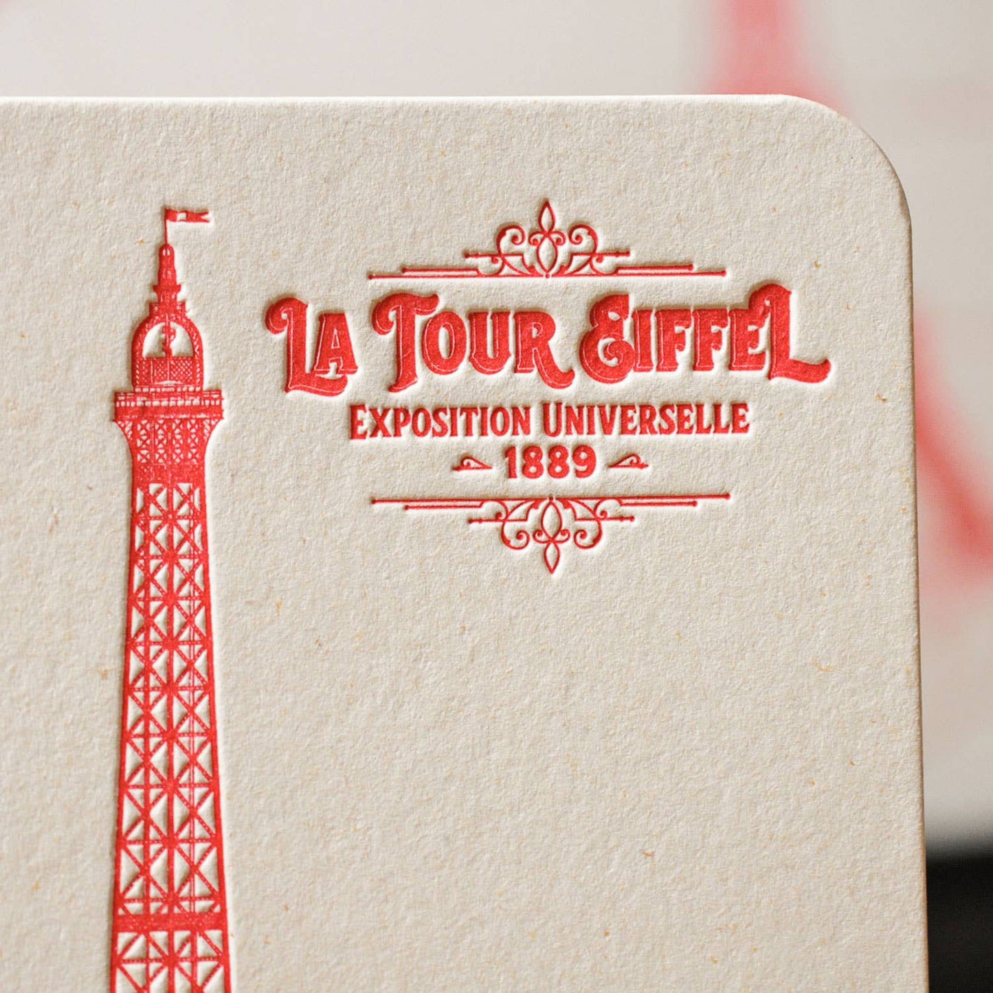 Card Eiffel Tower by L'Atelier Letterpress - Harold&Charles