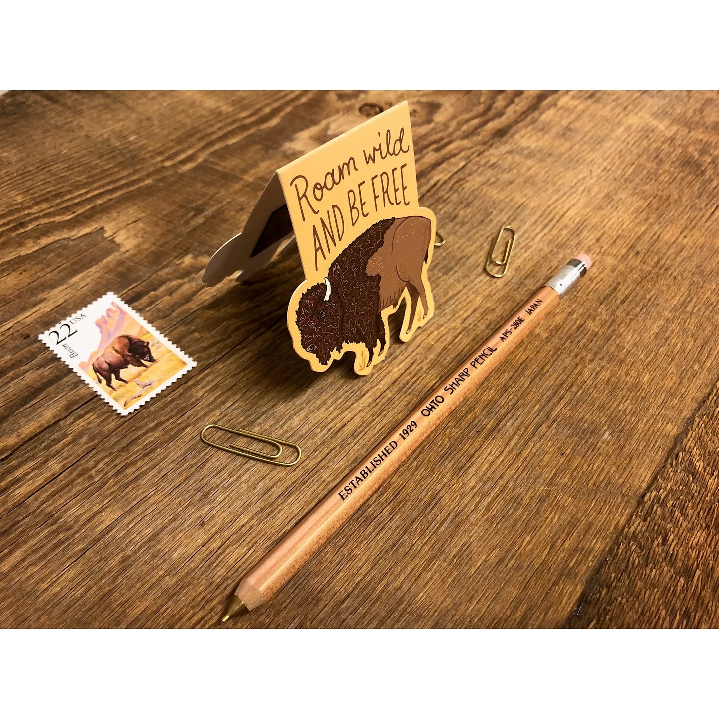 Roam Buffalo Magnetic Bookmark