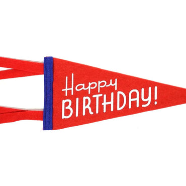 Happy Birthday! - Greeting Card & Matching Mini Pennant