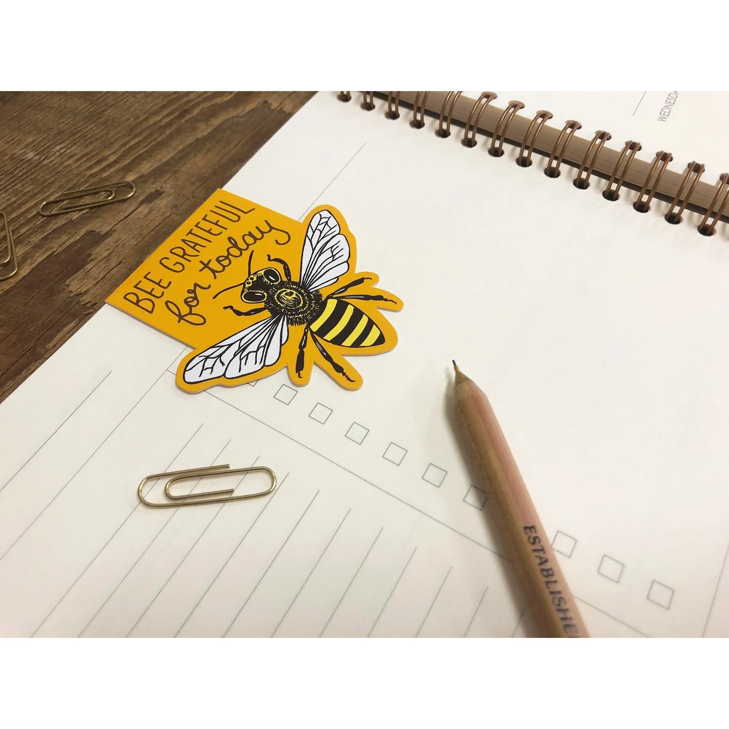 Grateful Bee Magnetic Bookmark