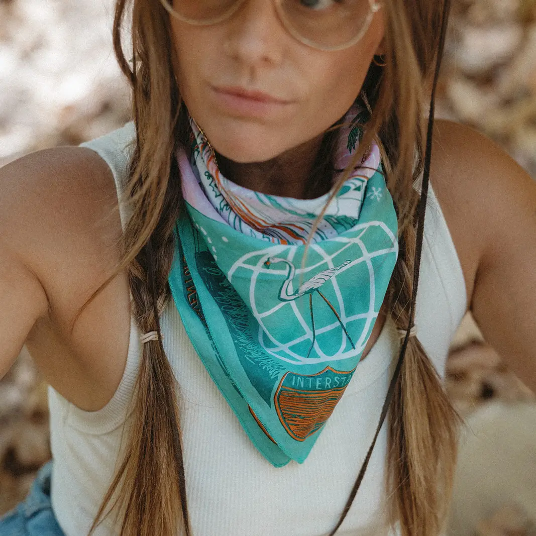 Live Curiously Airstream X Bandits | Bandits Bandana | 100% Organic Cotton