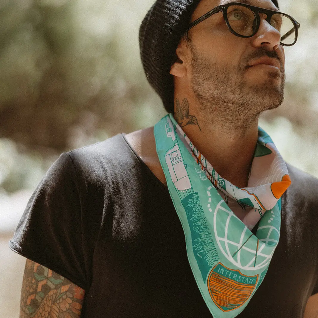 Live Curiously Airstream X Bandits | Bandits Bandana | 100% Organic Cotton