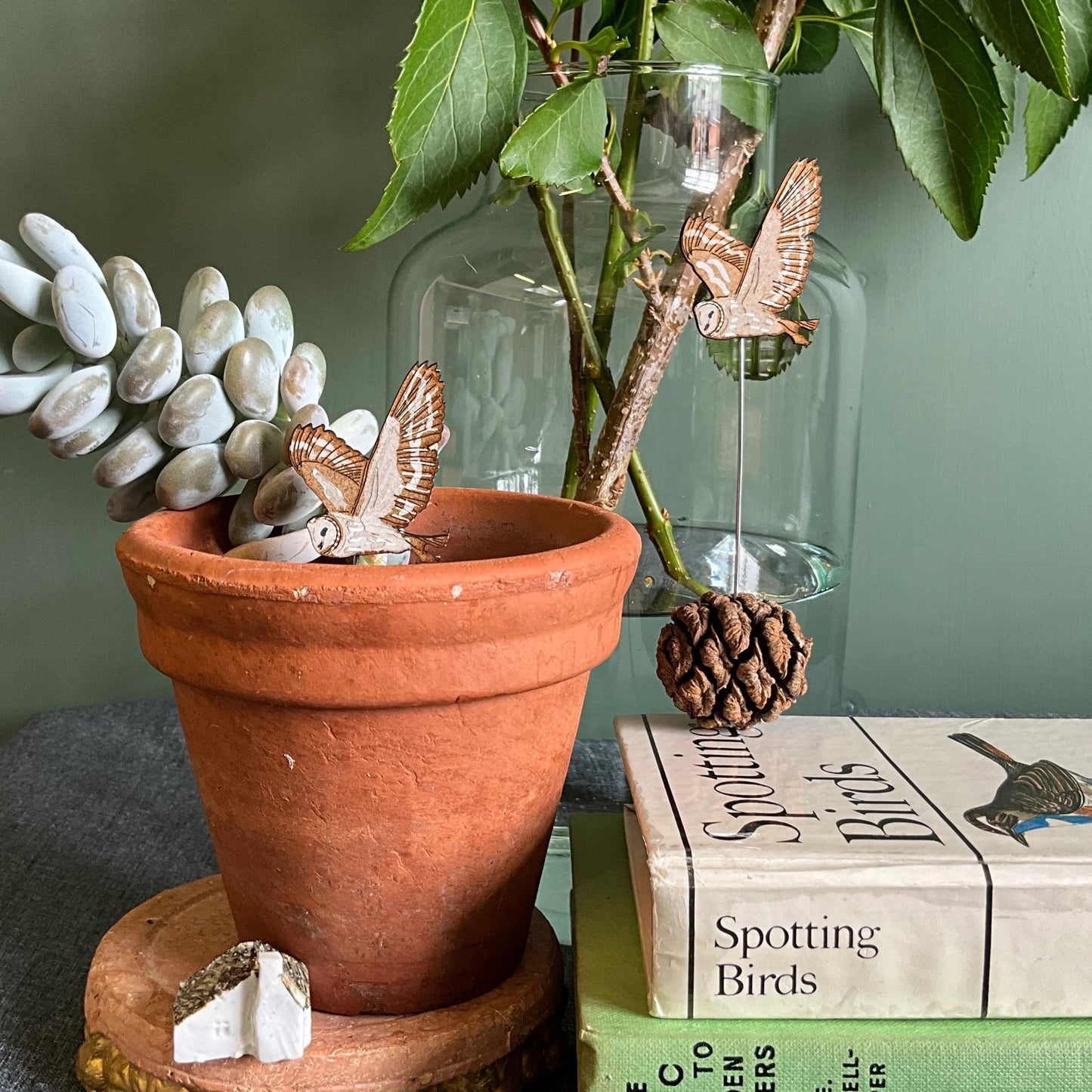 Barn Owl Plant Pot Companions