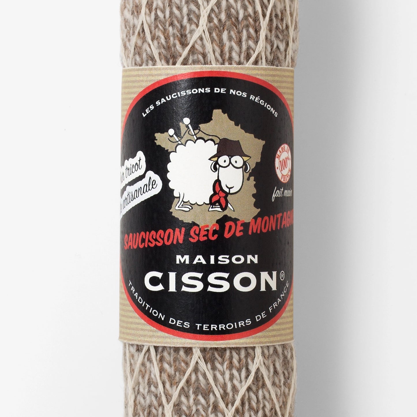 Knitted "The Dry Mountain Sausage" Knitted Sausages by Maison Cisson