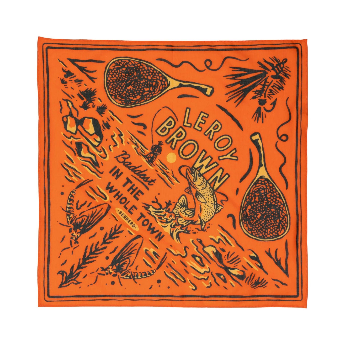 Leroy Brown Orange Bandana Sendero Provisions - Harold&Charles