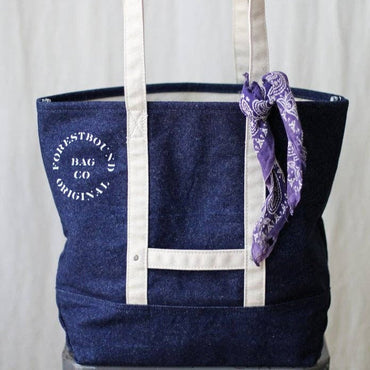 Reclaimed Denim Market Tote Forestbound Bags