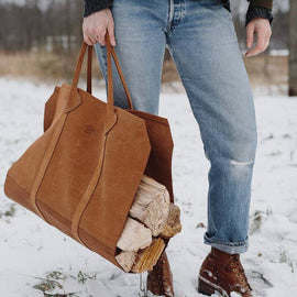 Suede Log Carrier Forestbound Bags