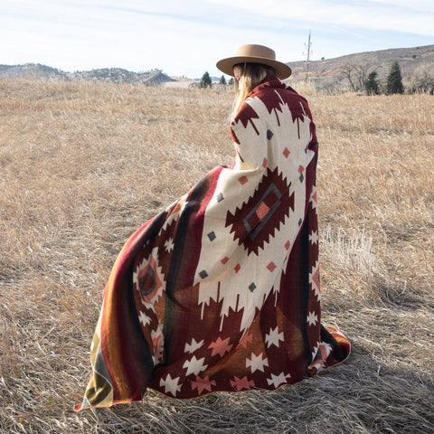 Andean Alpaca Western Wool Blanket