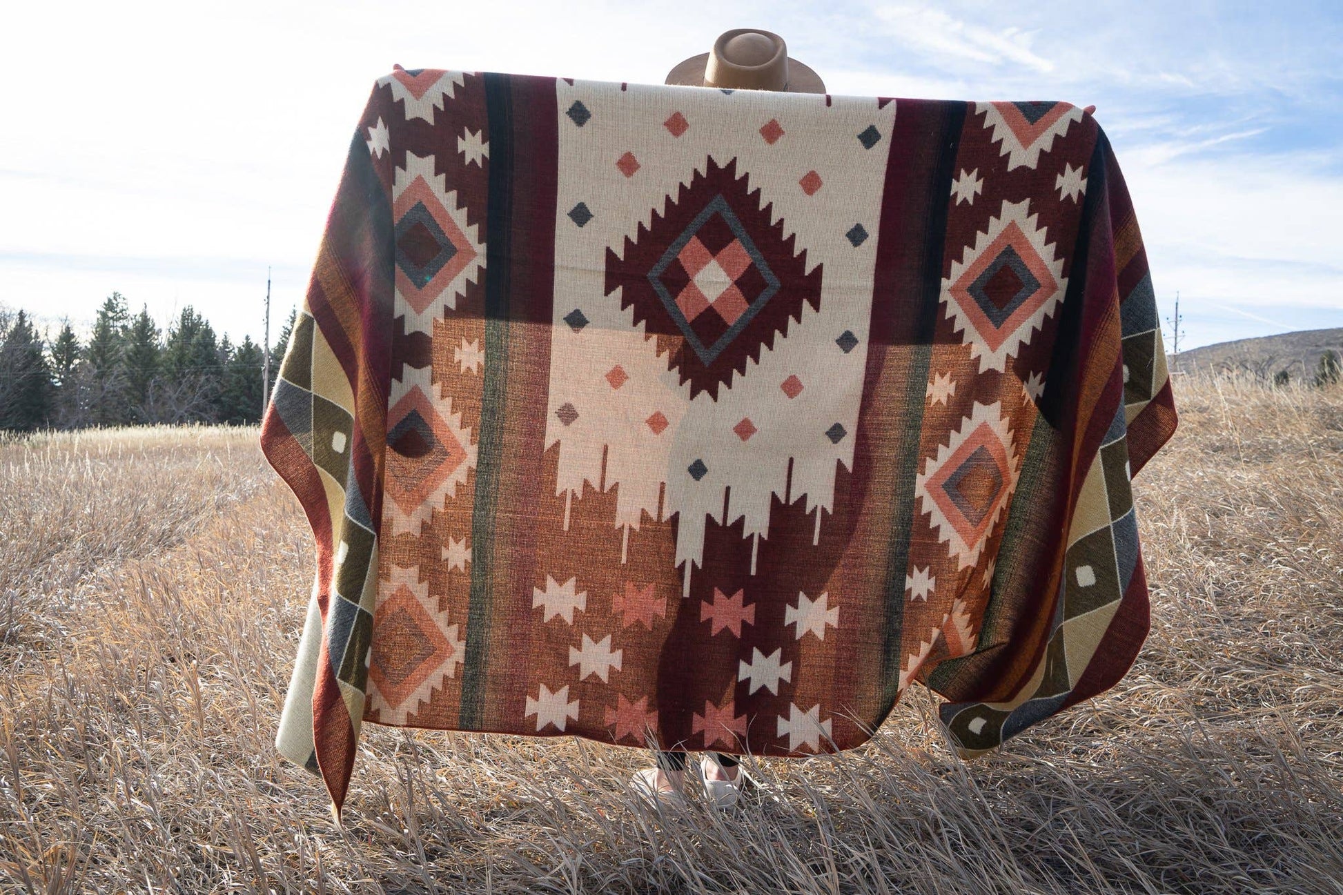 Andean Alpaca Western Wool Blanket - Harold&Charles