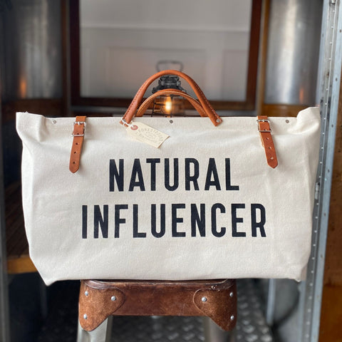 Natural Influencer Canvas Utility Bag | Forestbound Bags