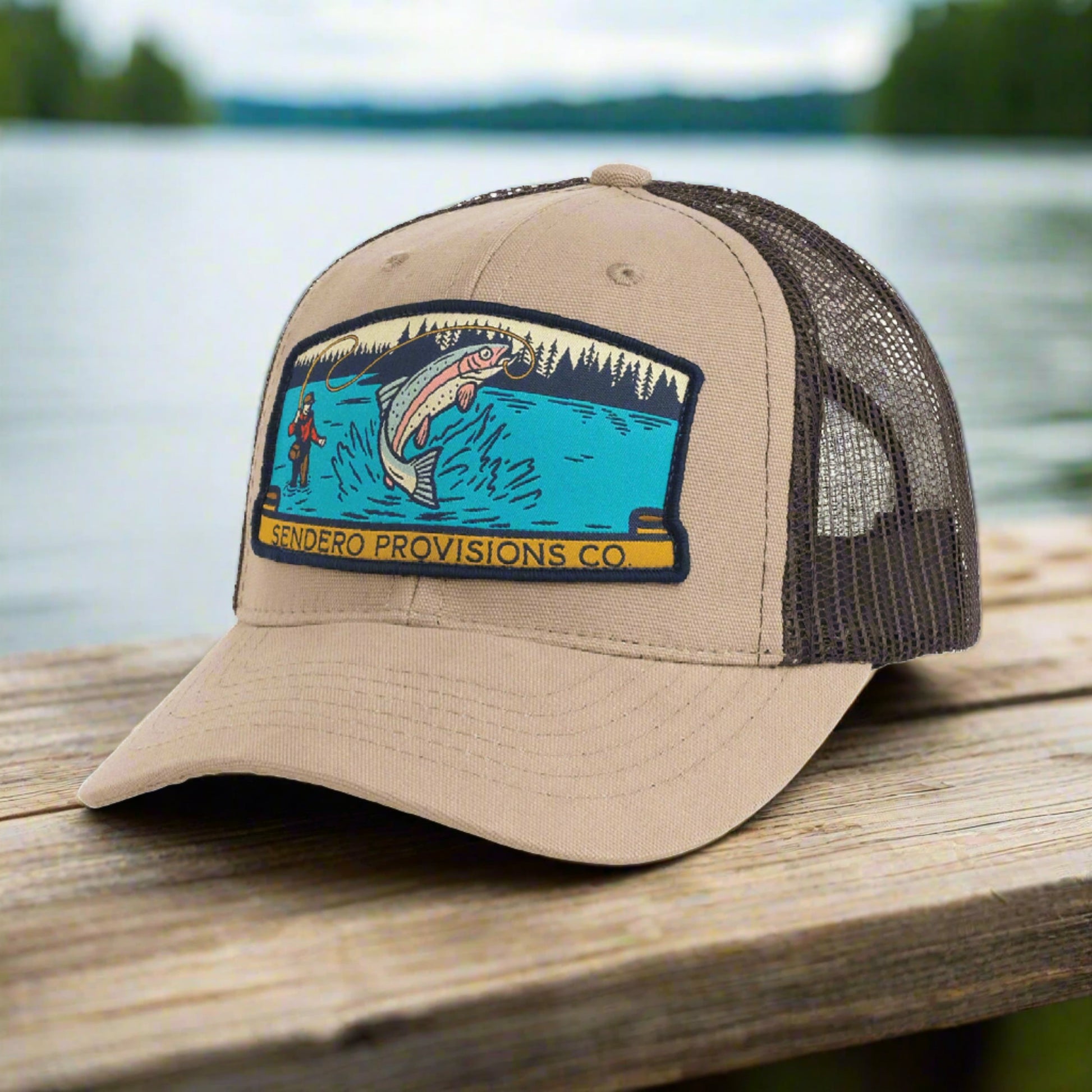 Fly Fisher Baseball Cap Trucker Hat - Harold&Charles