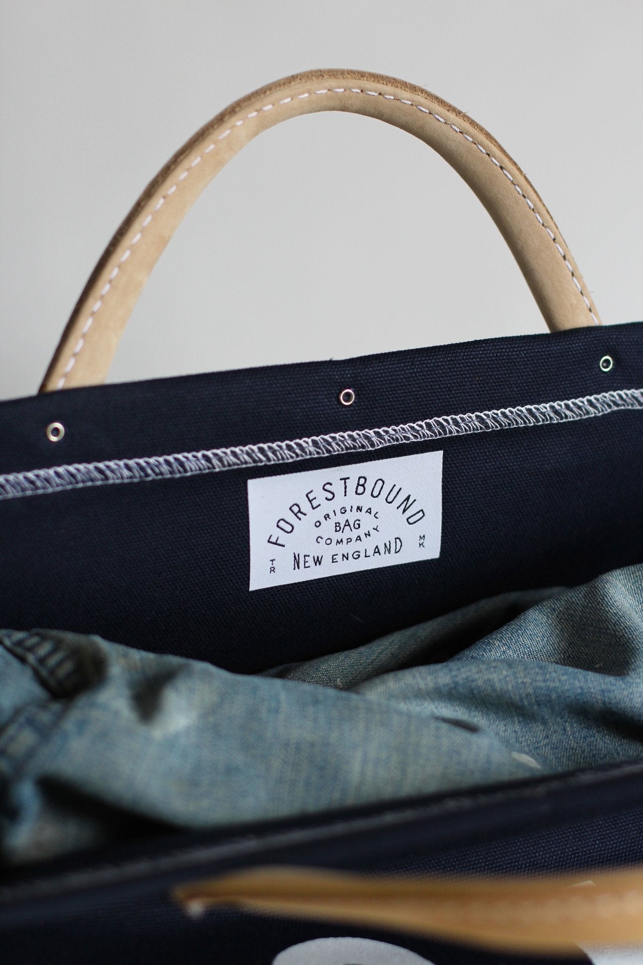 Forestbound ESCAPE Canvas Utility Bag Navy Blue With Shoulder Strap