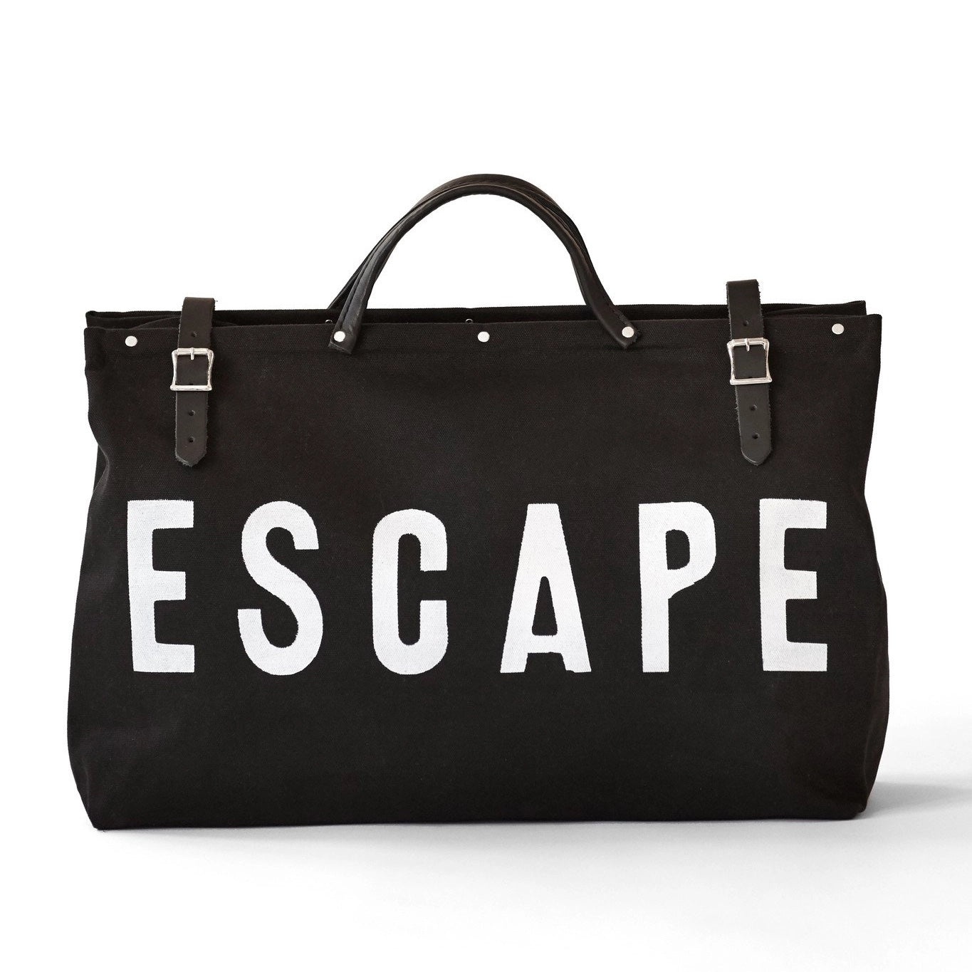 ESCAPE Canvas Utility Black Bag | Forestbound Bags