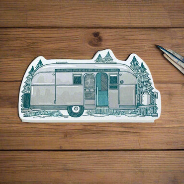 Silver Camper Postcard by Noteworthy Paper & Press