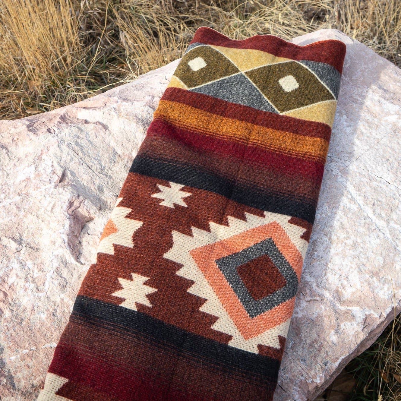 Andean Alpaca Western Wool Blanket - Harold&Charles