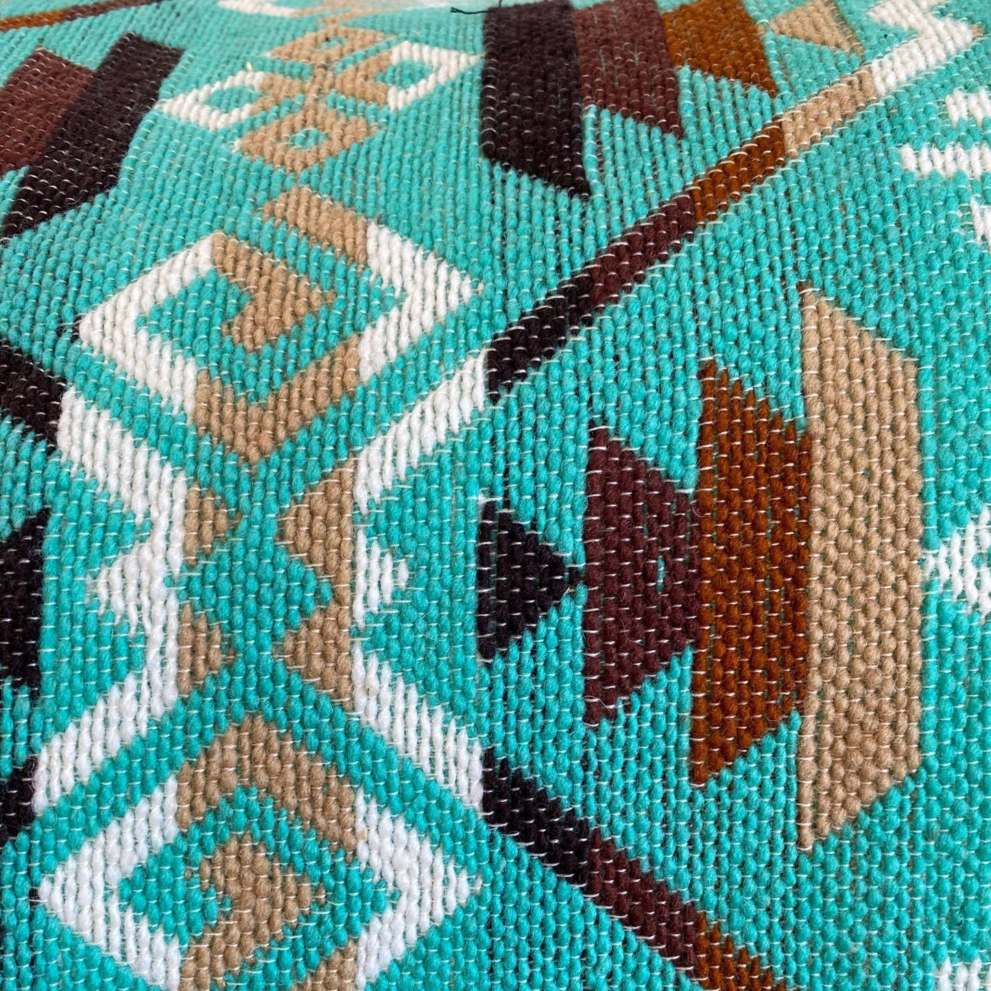 Andean Alpaca Turquoise Heavy Weight Artisan Wool Blanket - Harold&Charles