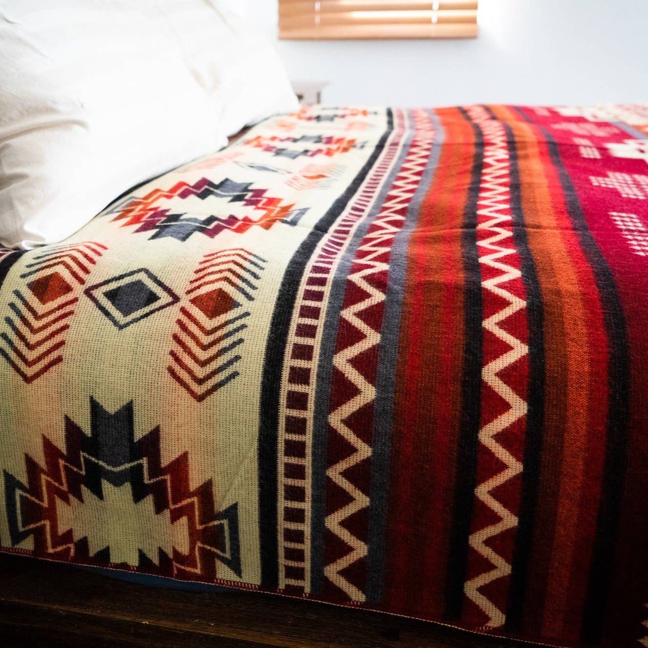 Andean Alpaca Wildfire Wool Blanket - Harold&Charles