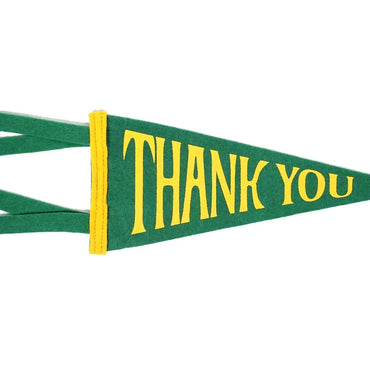 Thank You - Greeting Card & Matching Mini Pennant